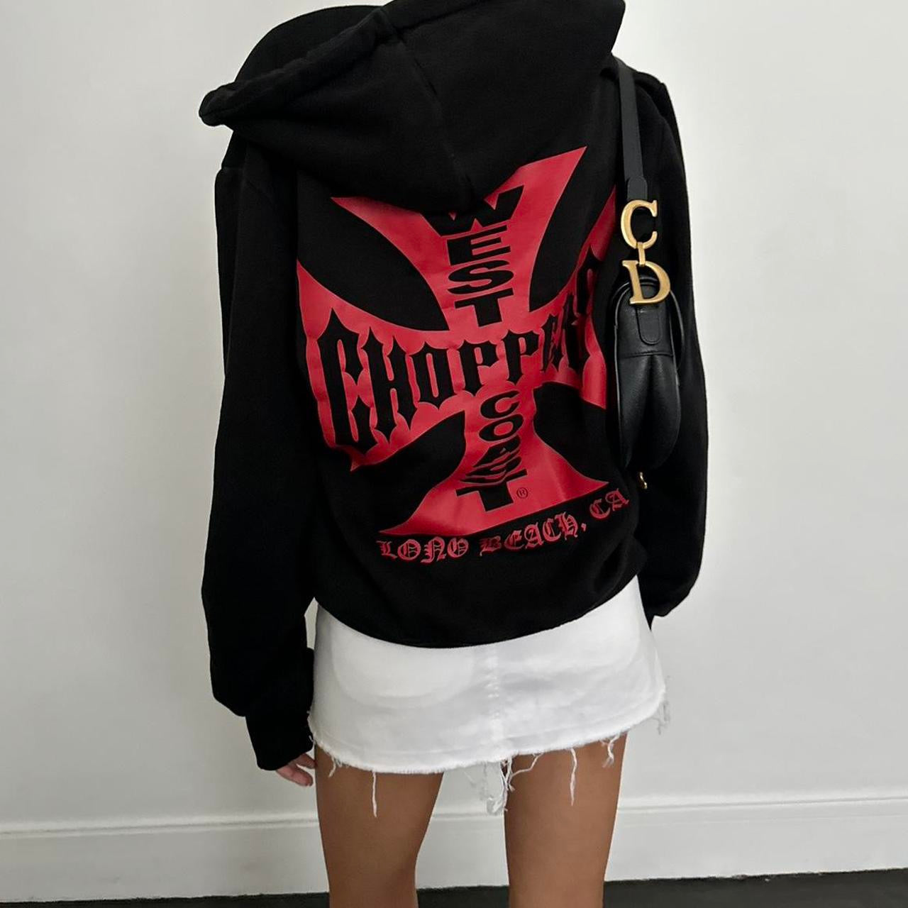 Vintage RARE Choppers black and red hoodie ♡