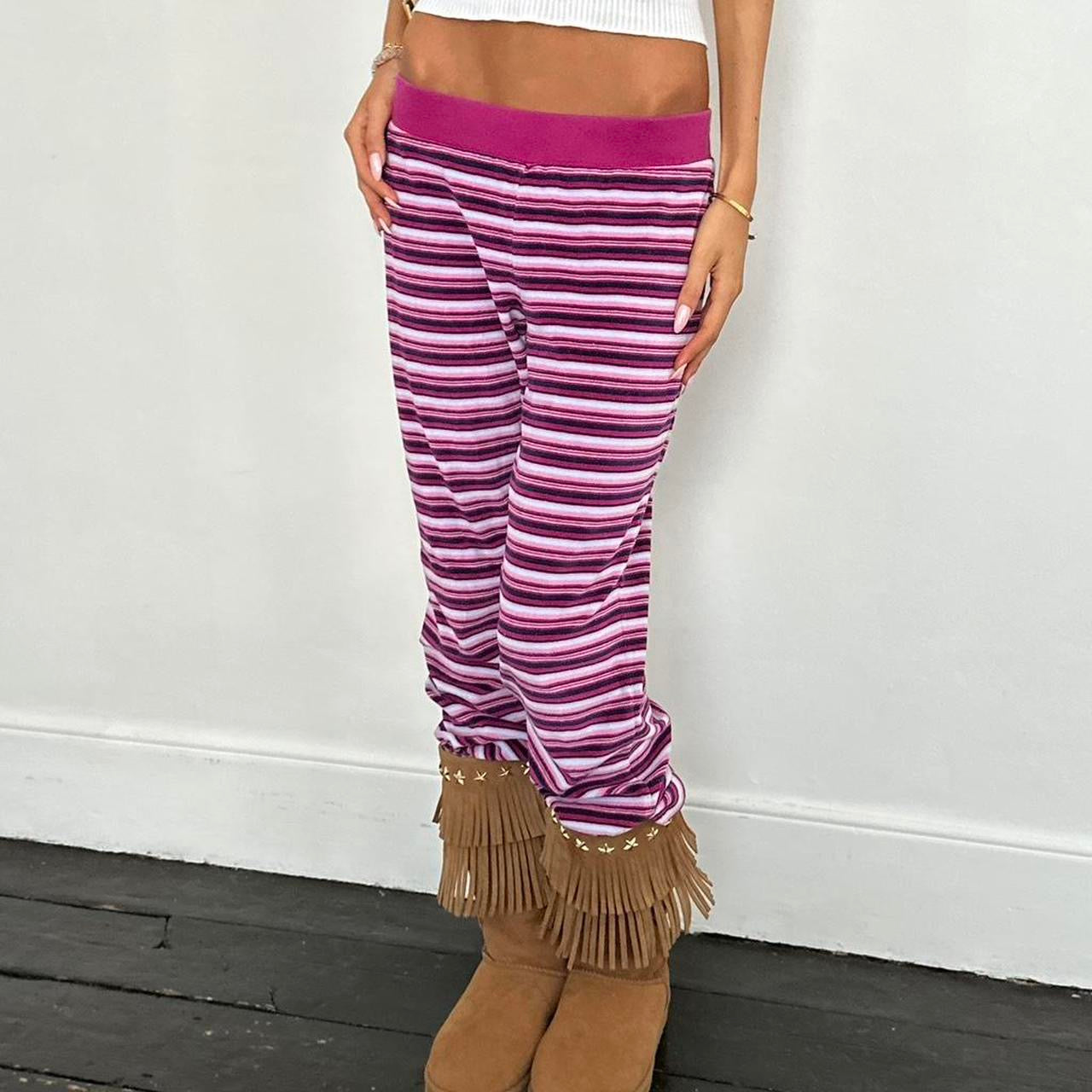 Vintage 2000’s pink striped pants