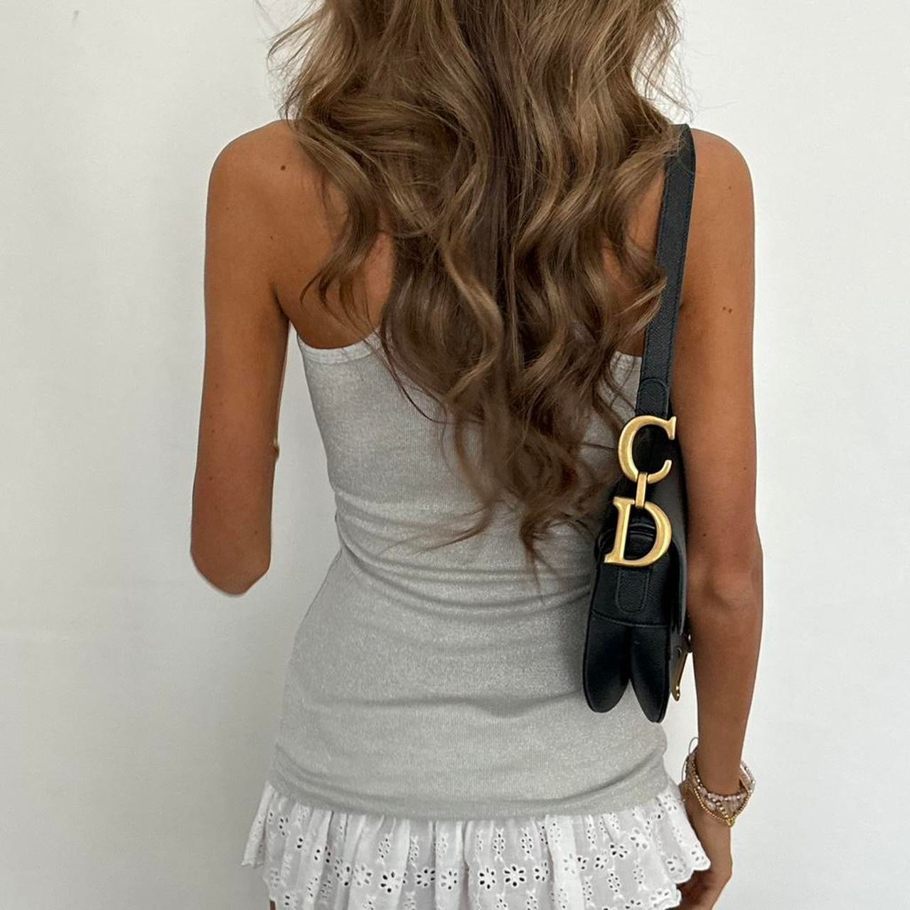 Vintage 00s silver tank top