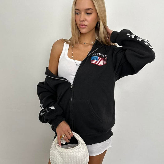 Vintage 90’s Harley Davidson zip up hoodie