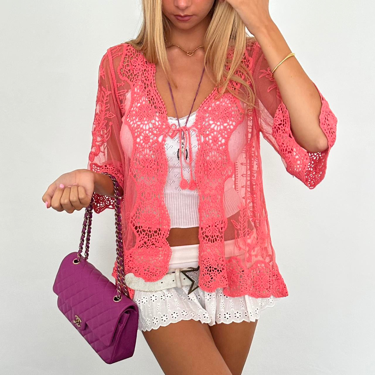 Vintage 90’s boho cardigan top