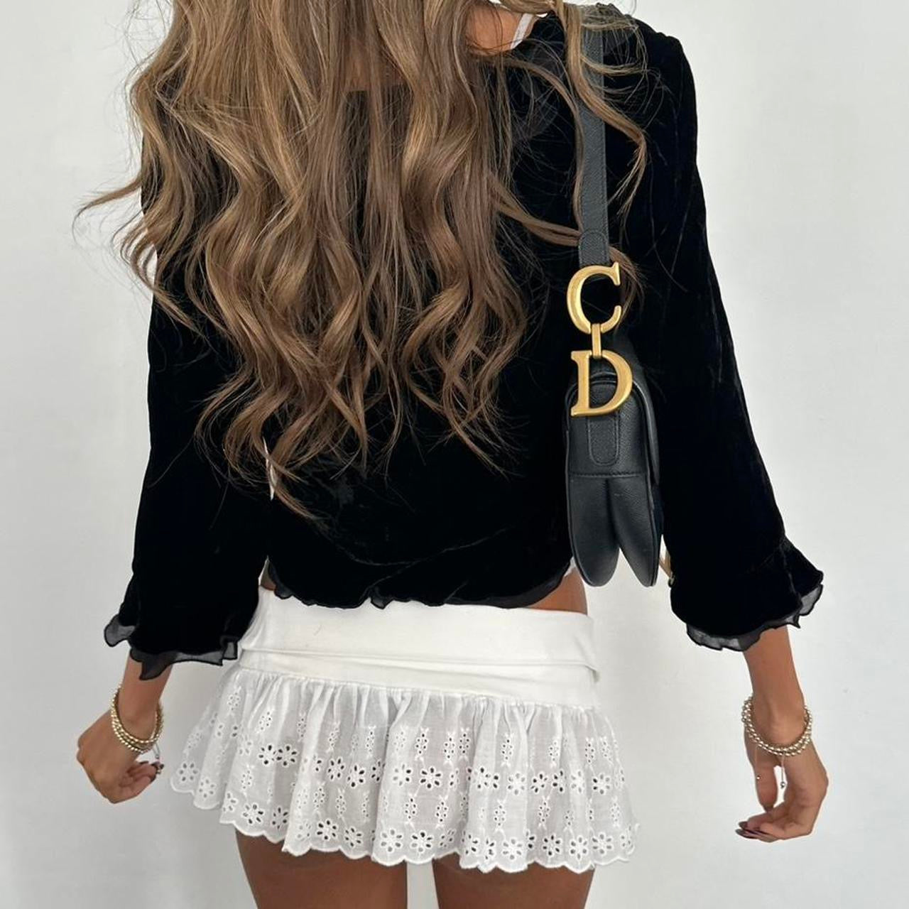 Vintage 90’s black velvet cardigan