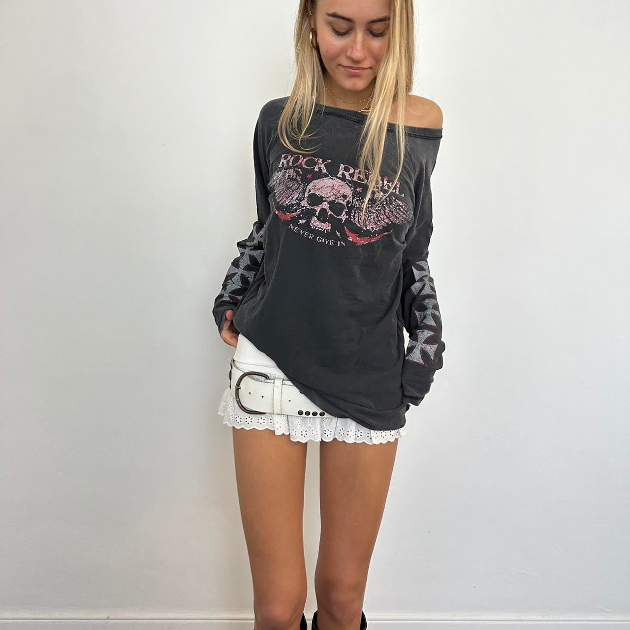 Vintage rock grunge long sleeve top