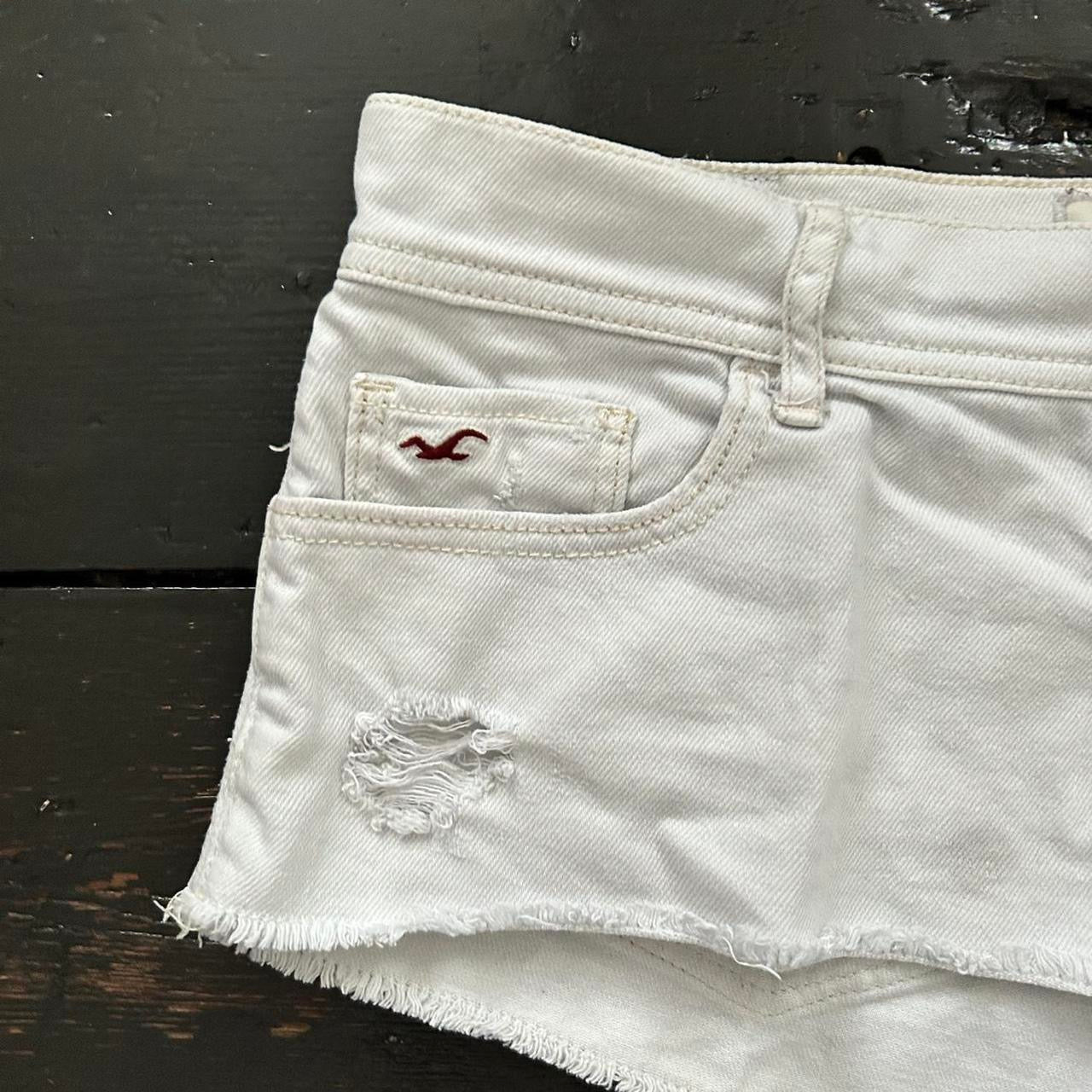 Vintage white hollister denim shorts