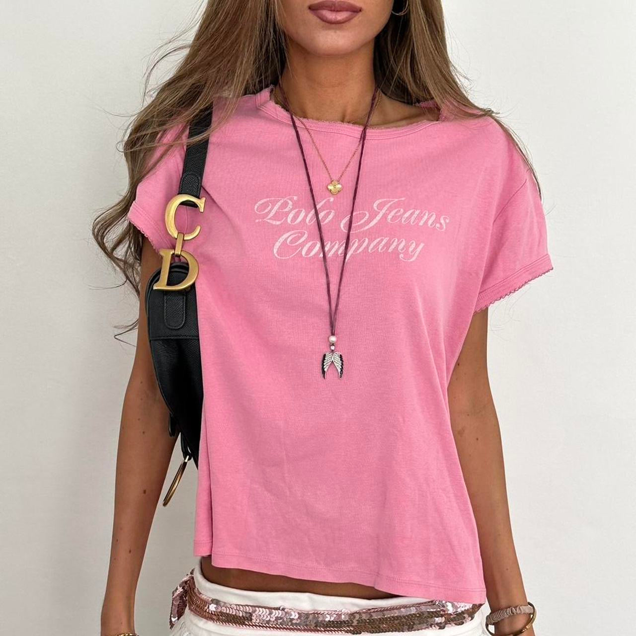 Vintage 00s Ralph Lauren pink tee