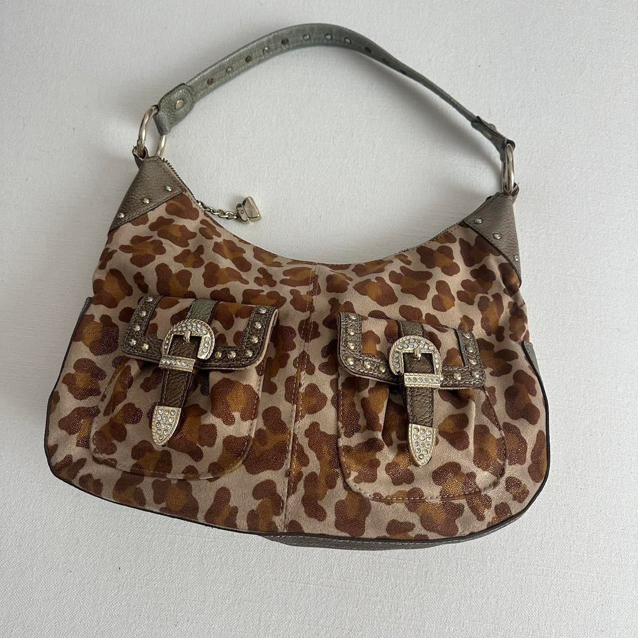 Vintage 90’s leopard print medium shoulder bag 🐆