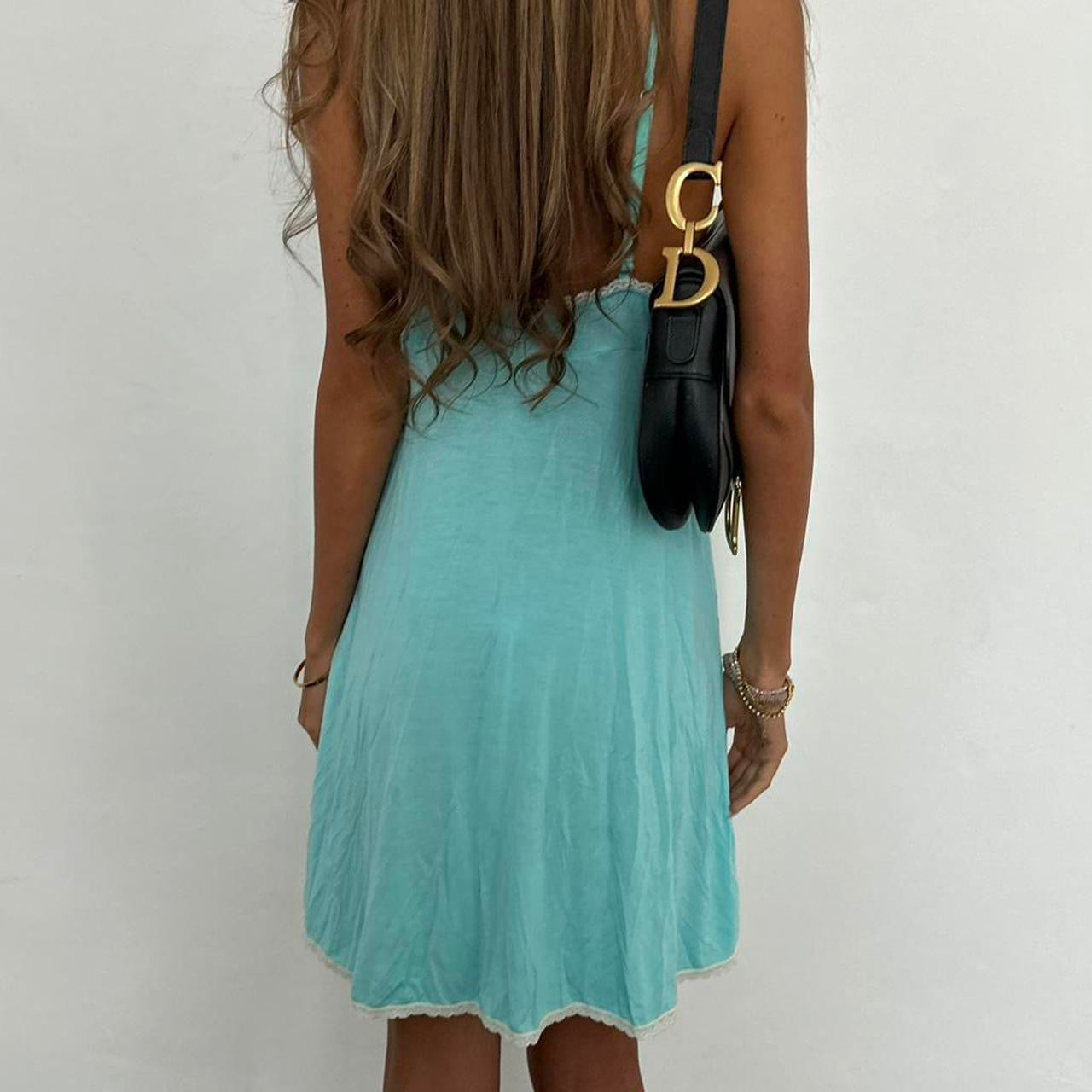 Vintage Victoria’s Secret aqua blue babydoll dress