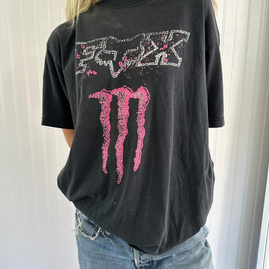 Vintage rare Monsters pink top