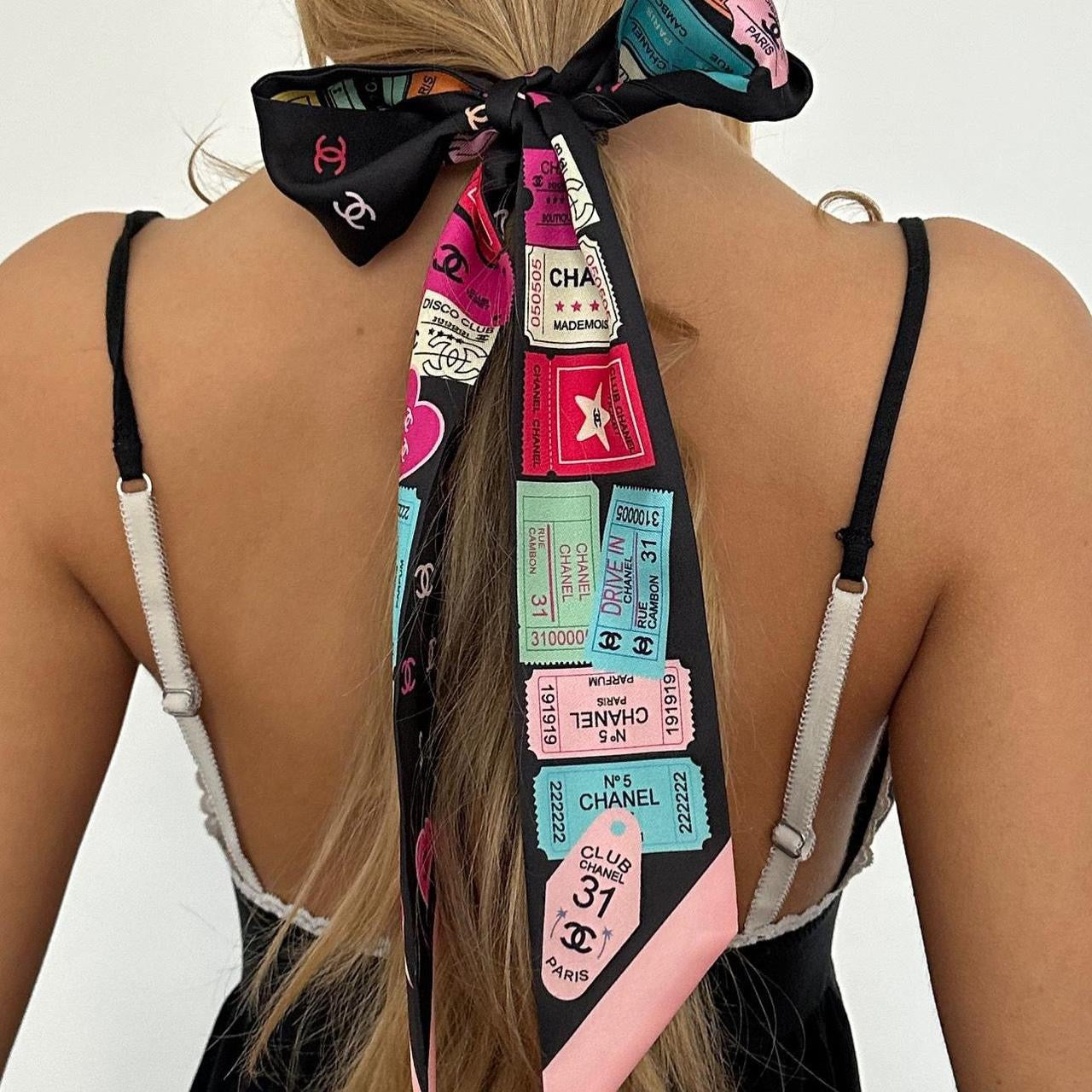 Vintage Chanel silk scarf