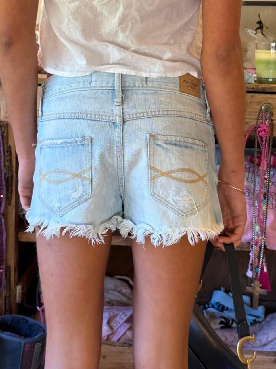 Vintage 00’s Abercrombie and Fitch denim shorts