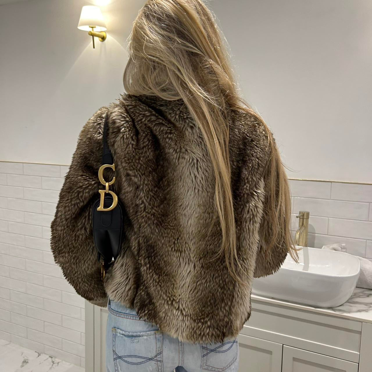 Vintage 2000’s faux fur jacket