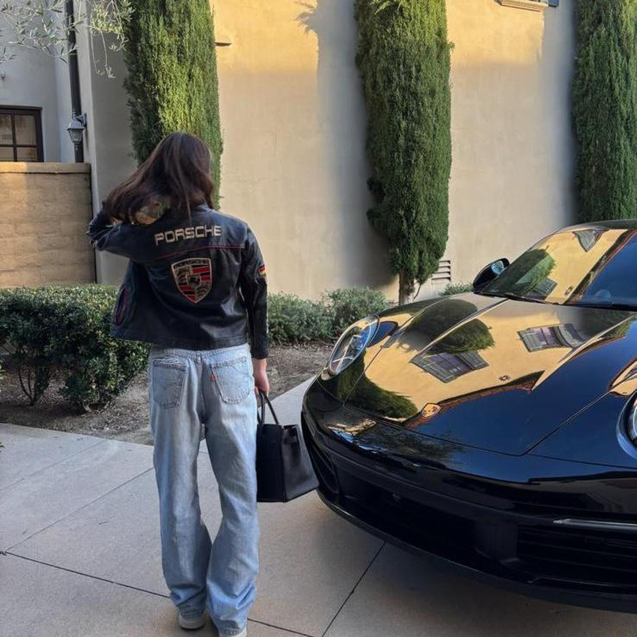 Vintage 90’s Porsche leather jacket