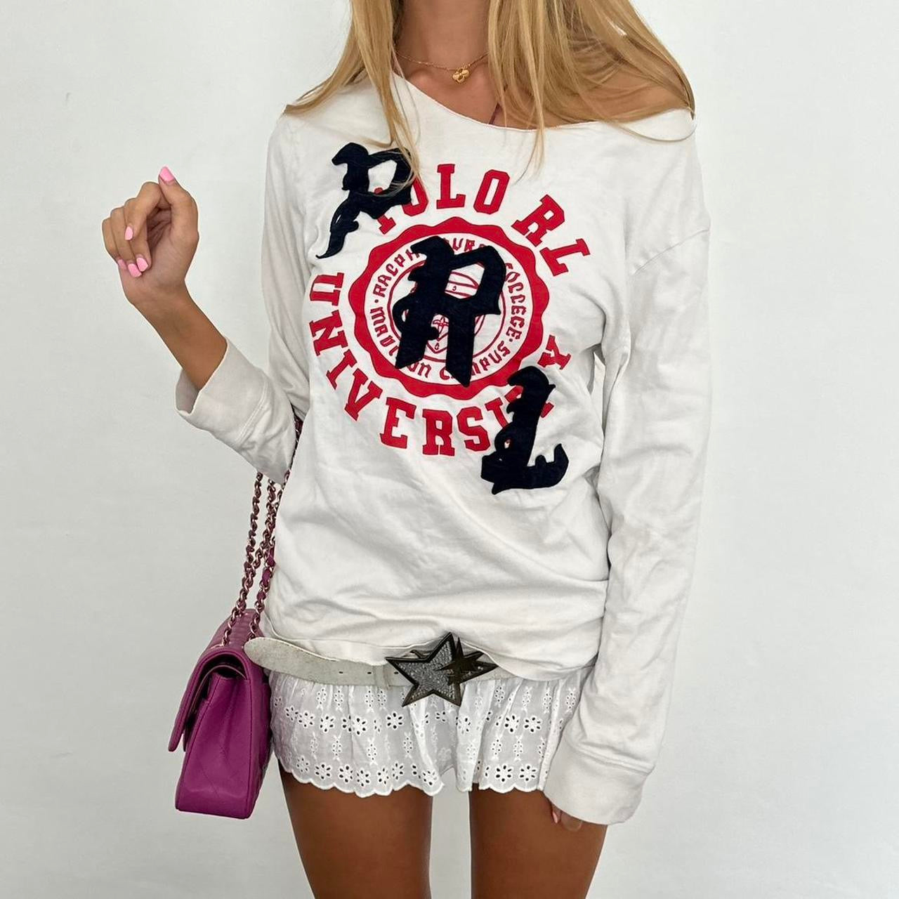 Vintage 2000’s Polo Ralph Lauren varsity long sleeve top