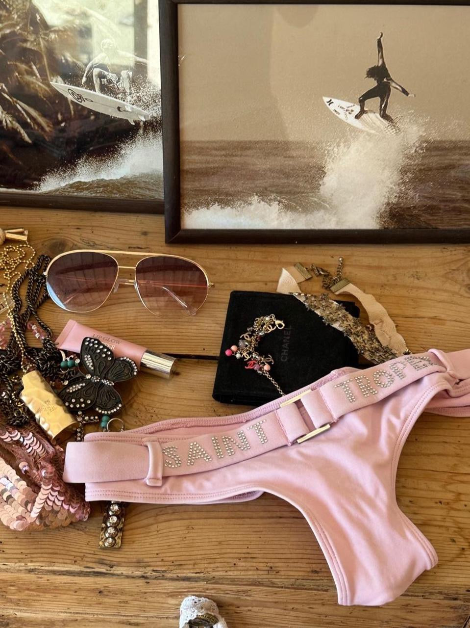 Vintage 00’s pink Saint Tropez bikini bottom