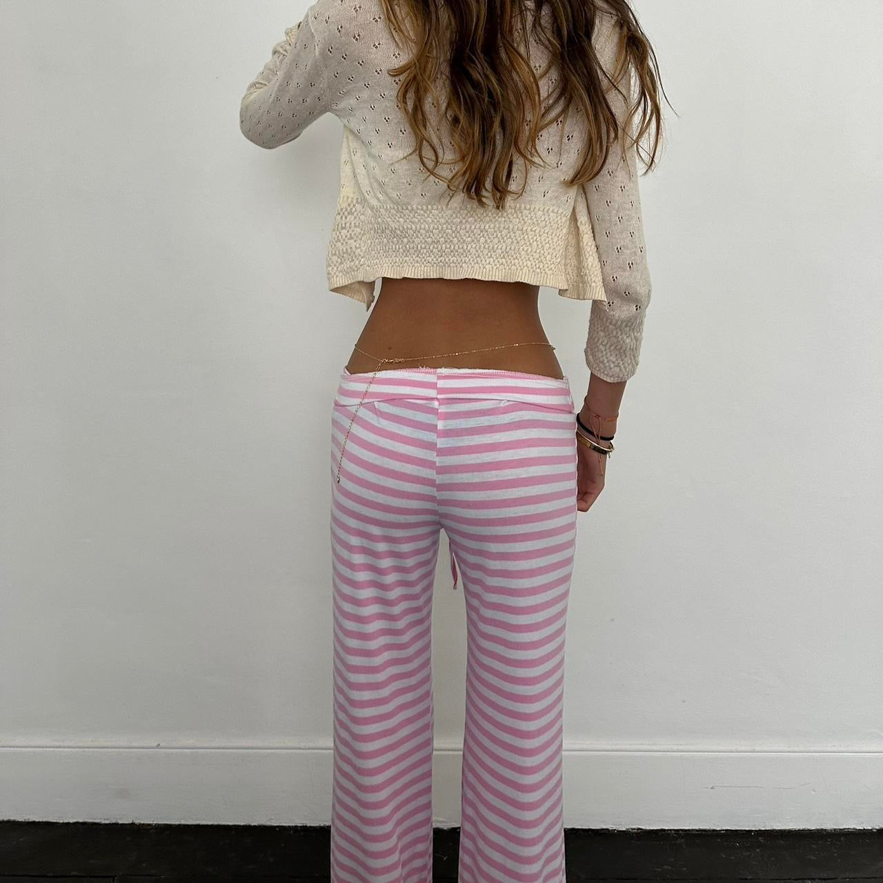 Vintage pink stripe pants 🩷