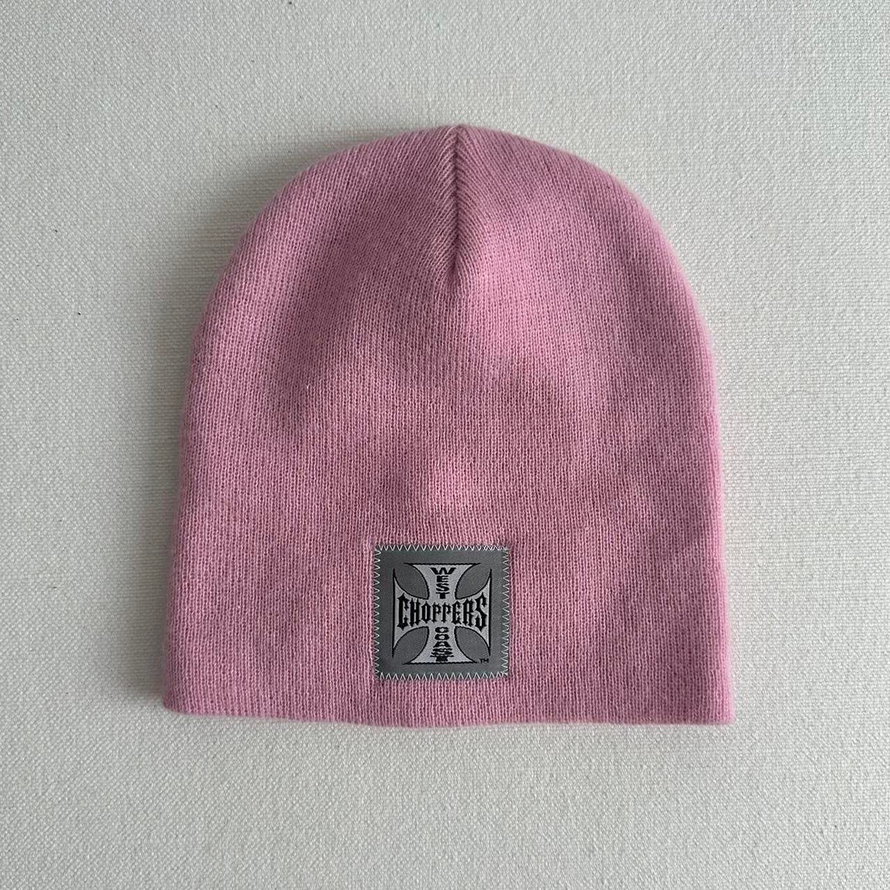 Vintage West Coast Choppers pink beanie 🍥