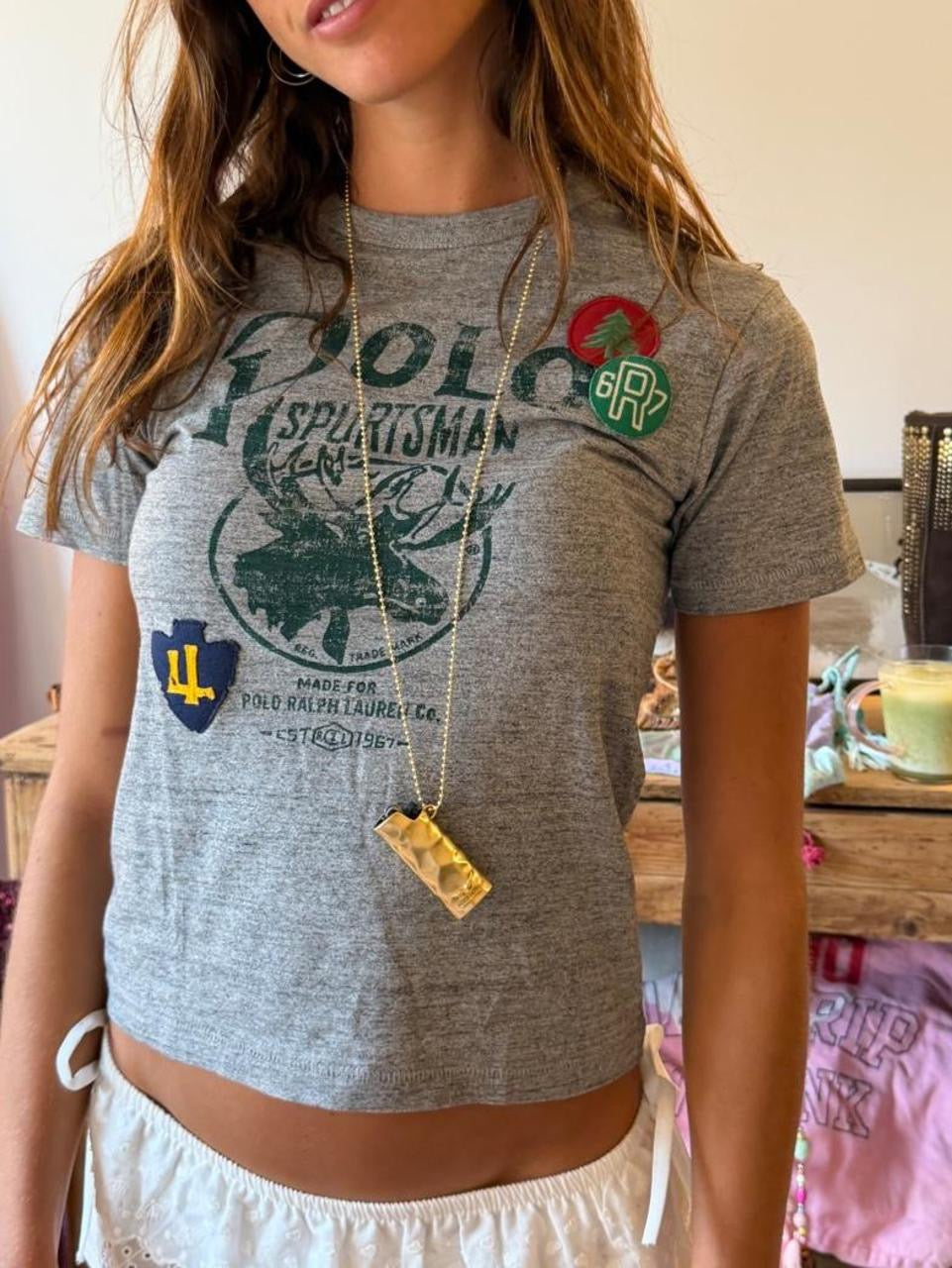 Vintage 00’s Ralph Lauren graphic baby tee
