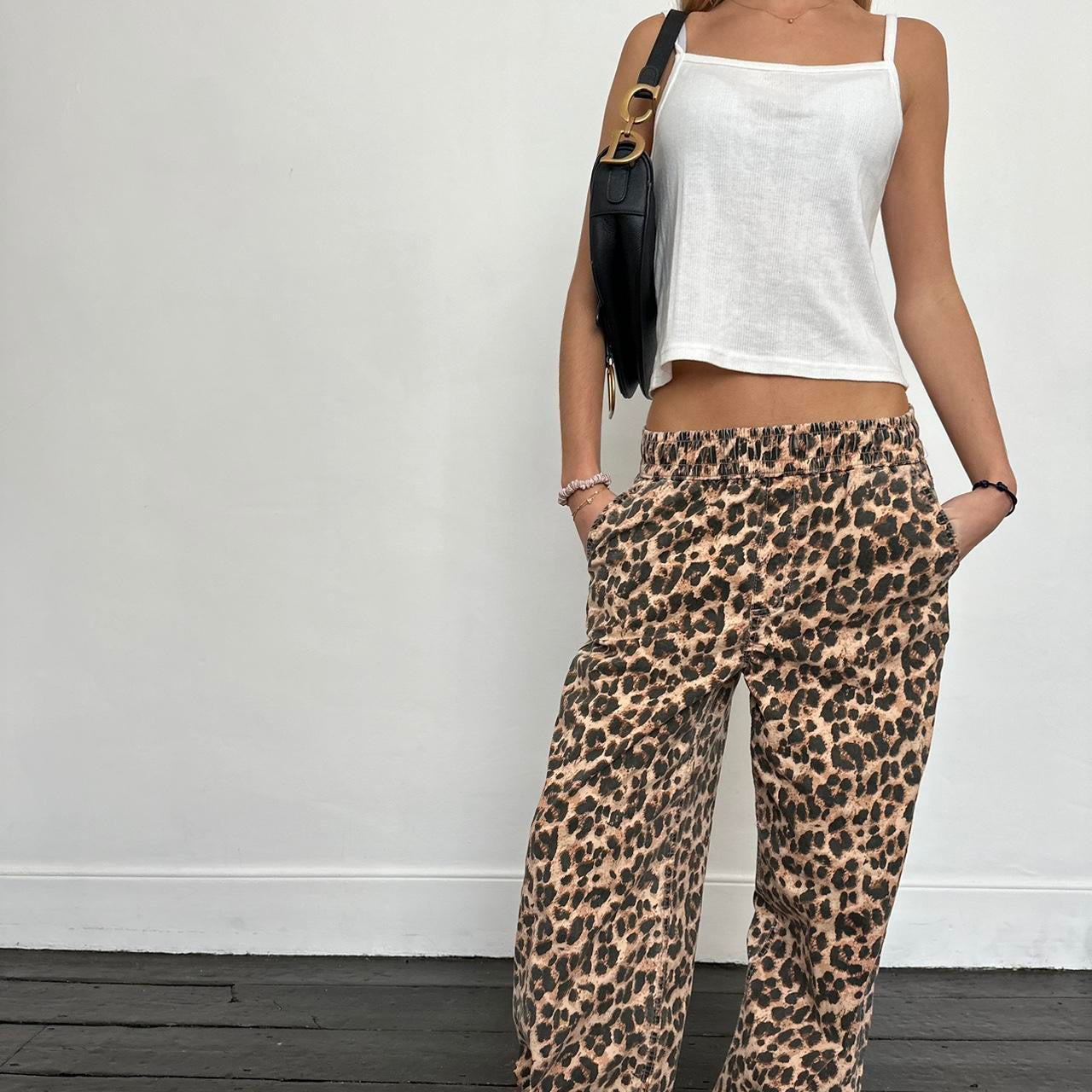 Vintage leopard print pants