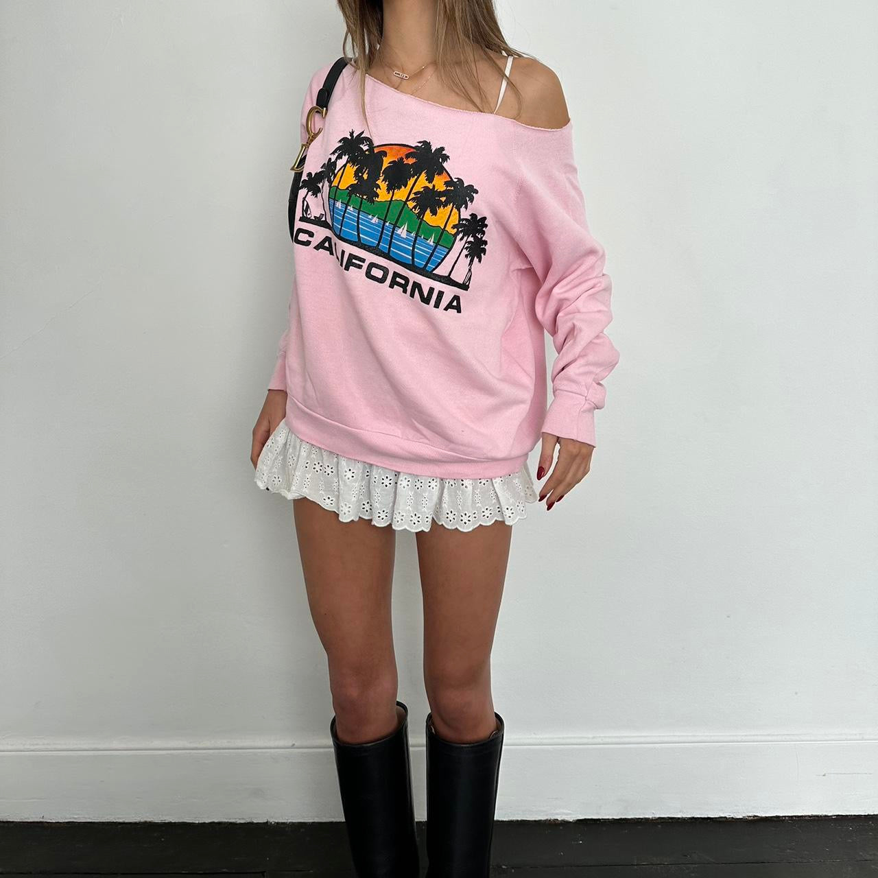 Vintage 90s California pink sweatshirt