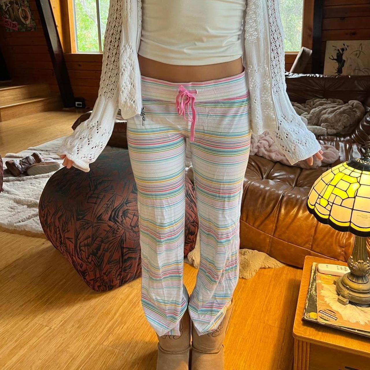 Vintage 2000’s Victorias Secret striped sweatpants