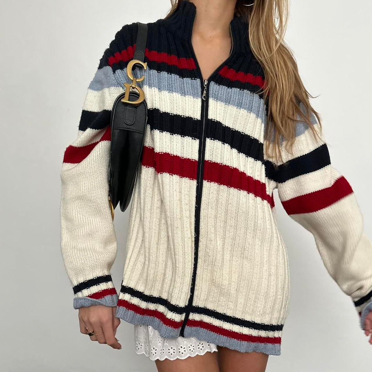 Vintage 90’s knit zip up sweater