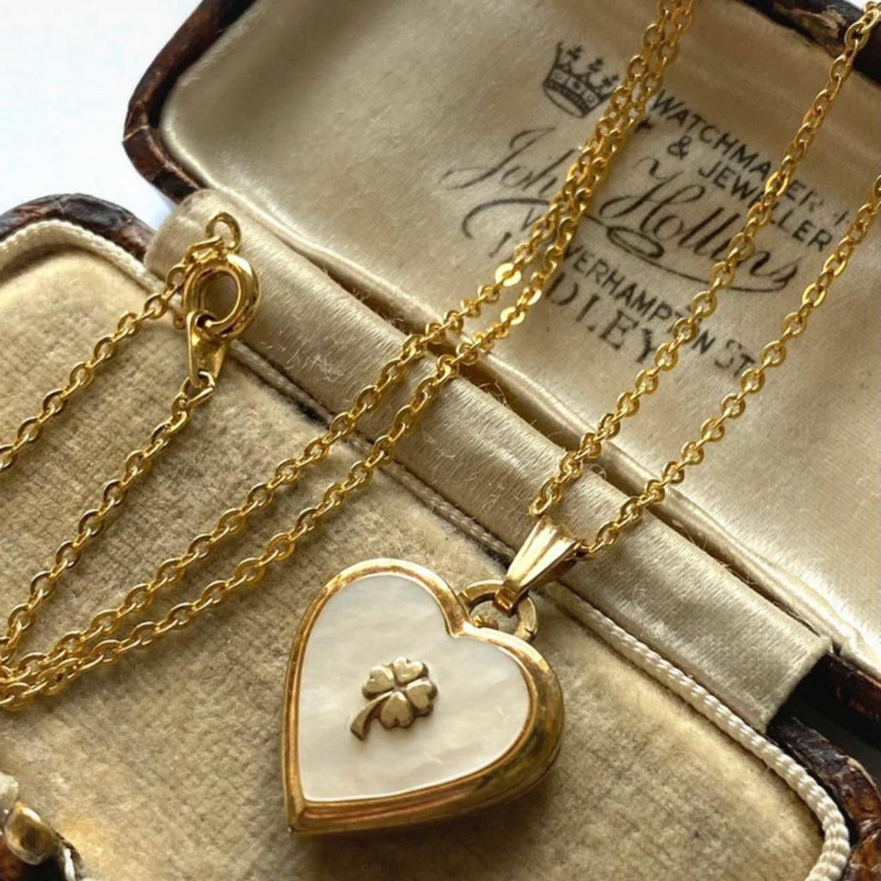Vintage mother of pearl locket