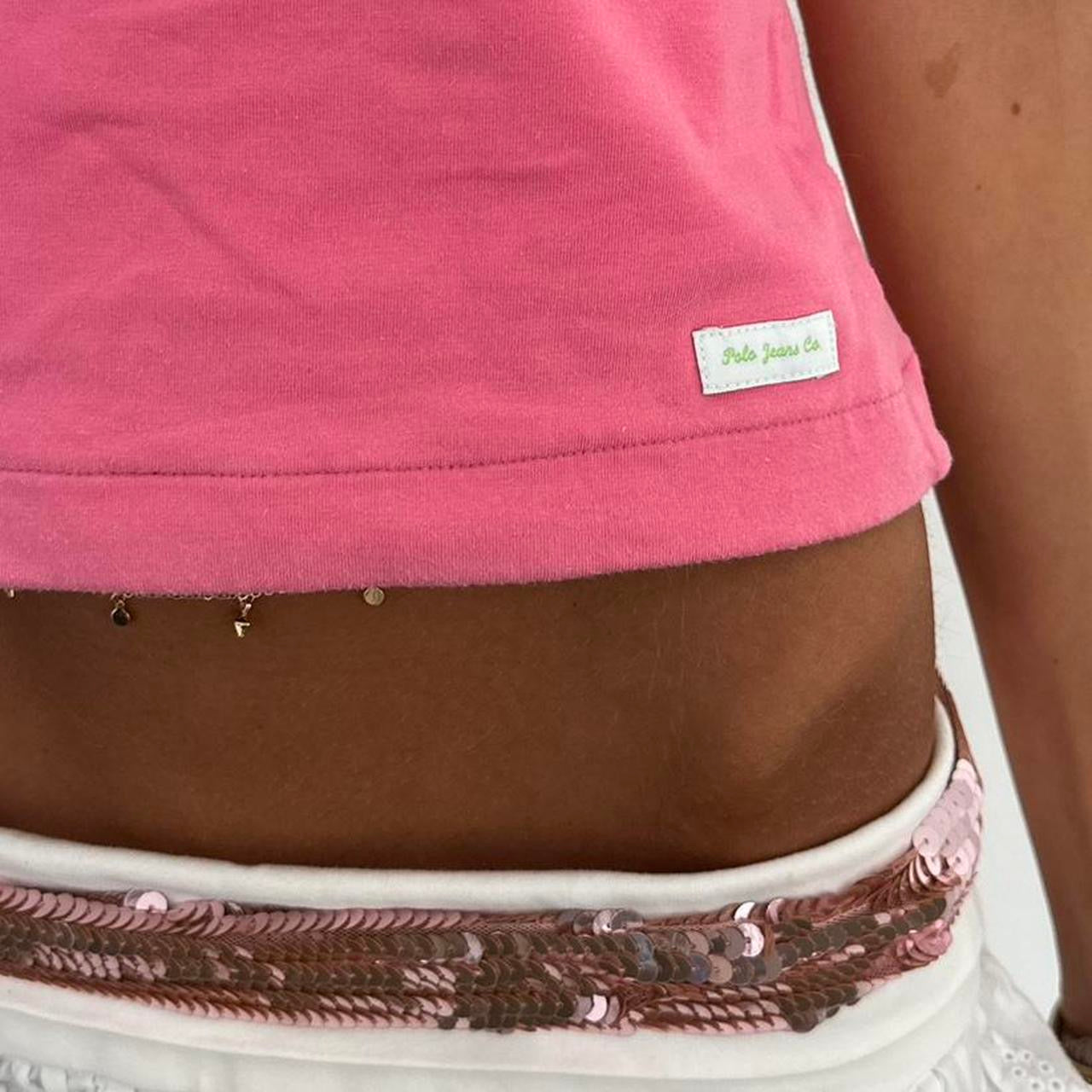 Vintage 00s Ralph Lauren pink strapless top