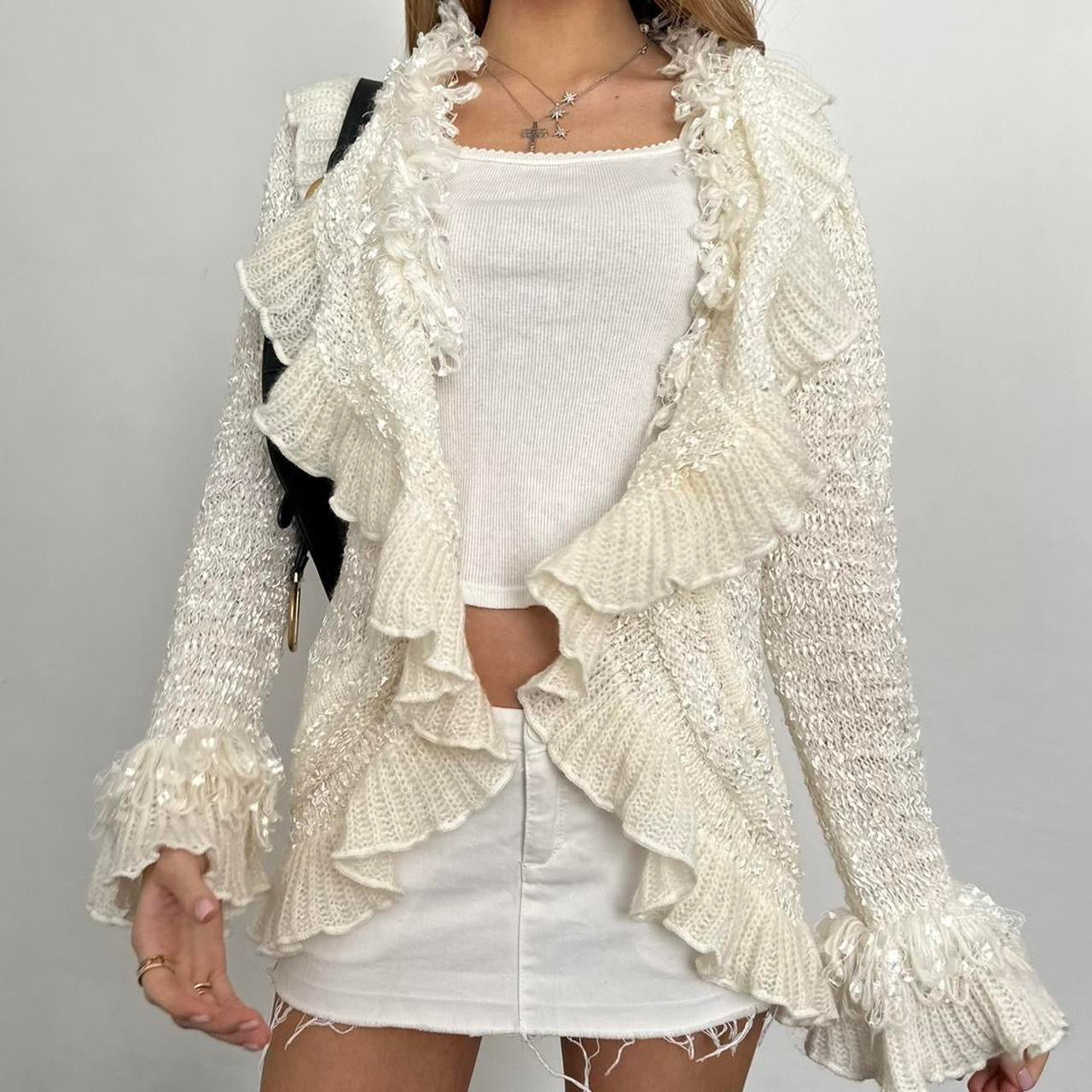 Vintage frilly cardigan