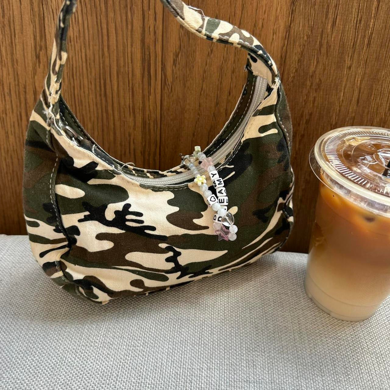 Vintage 90s camouflage bag