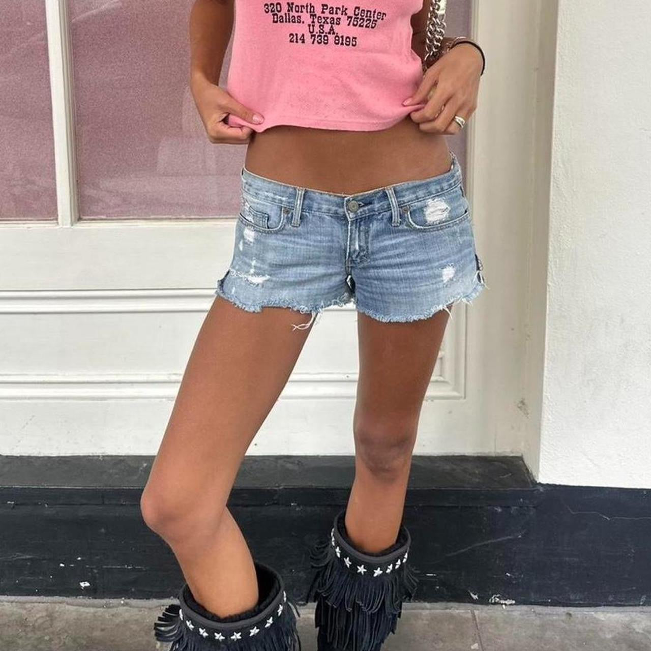 Vintage 00’s Abercrombie and Fitch denim shorts