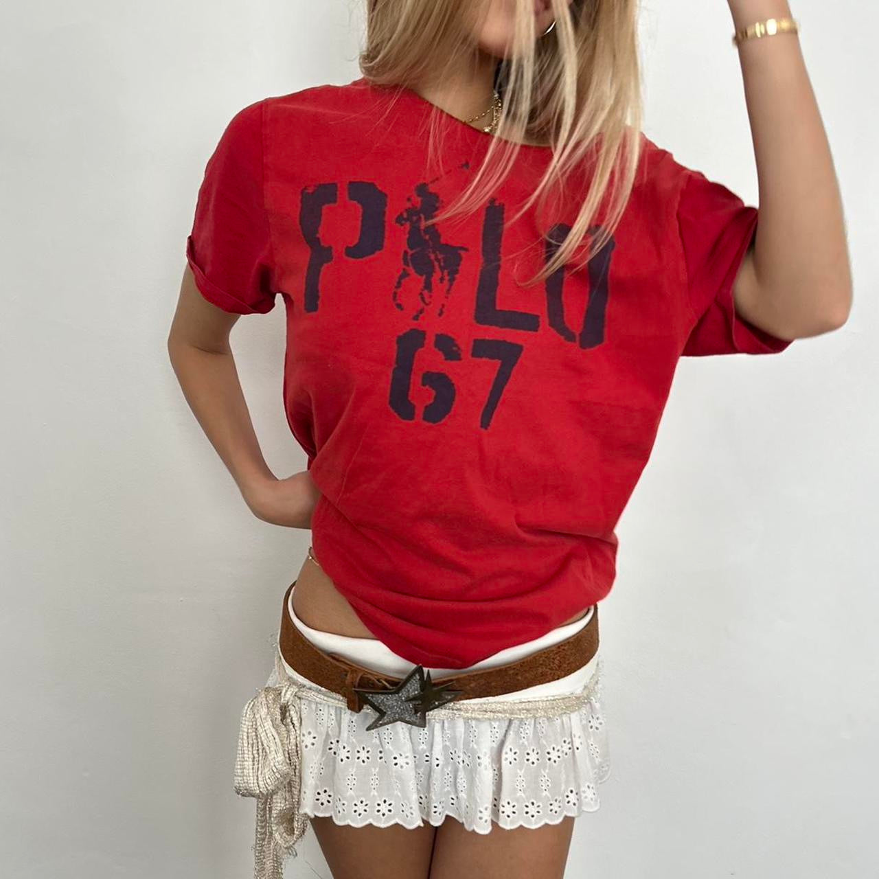 Vintage Ralph Lauren red 90’s top