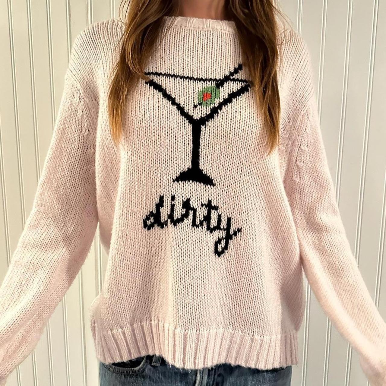 Vintage Martini 🍸 knitted sweater 💗