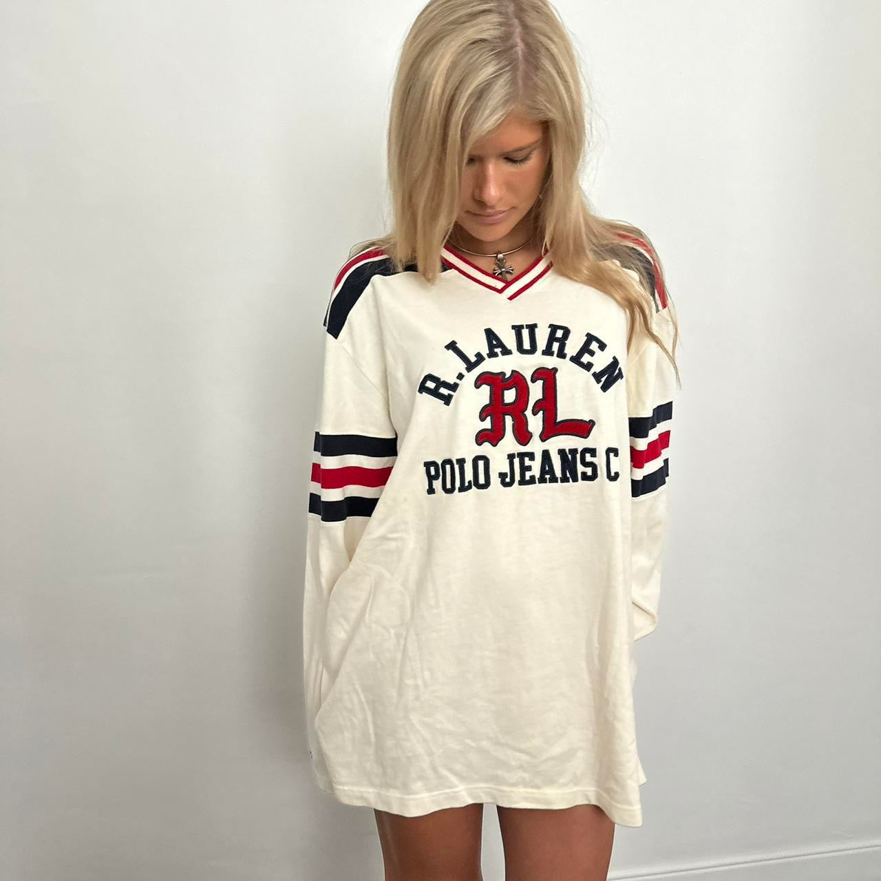 Vintage Ralph Lauren jersey sweatshirt style top