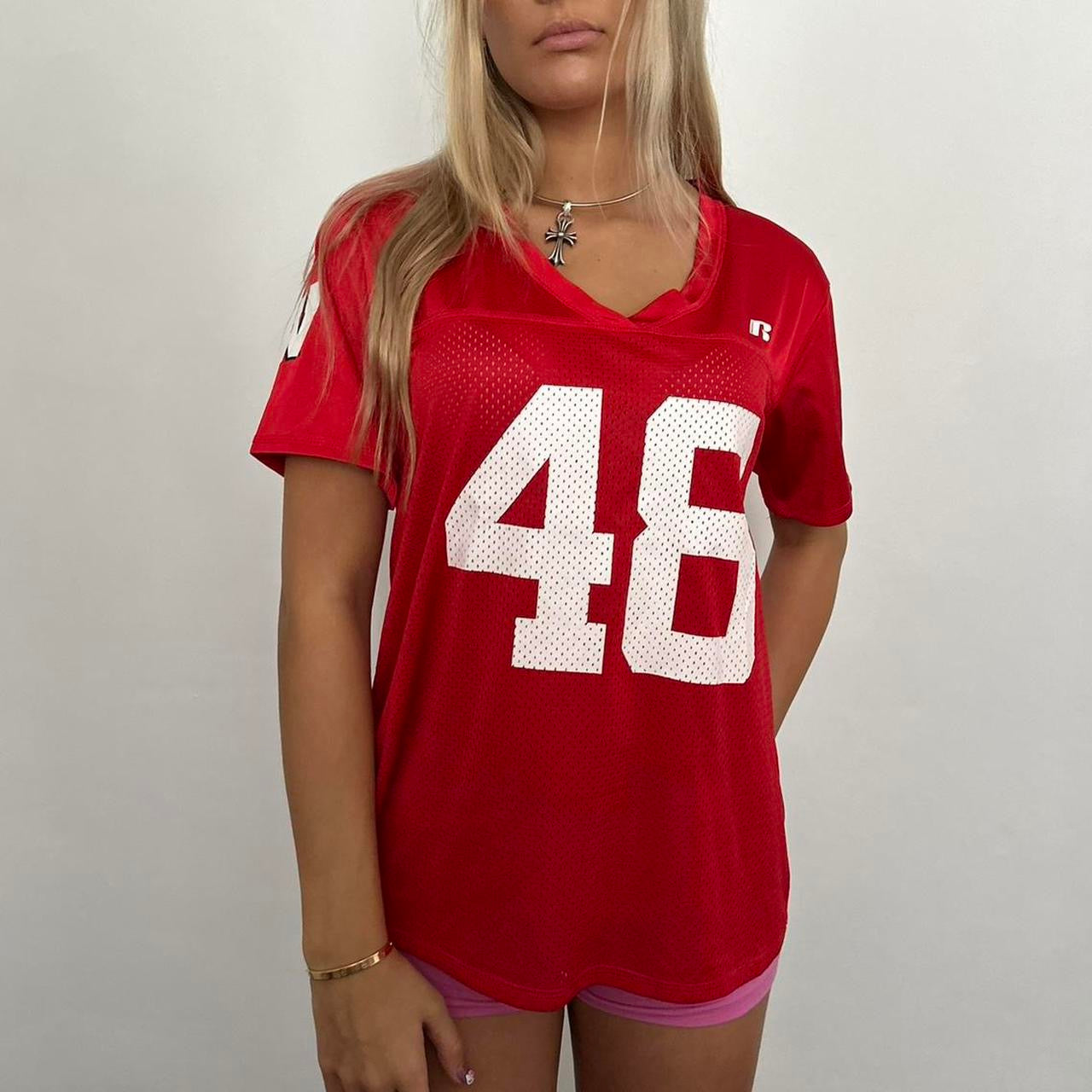 Vintage red jersey top