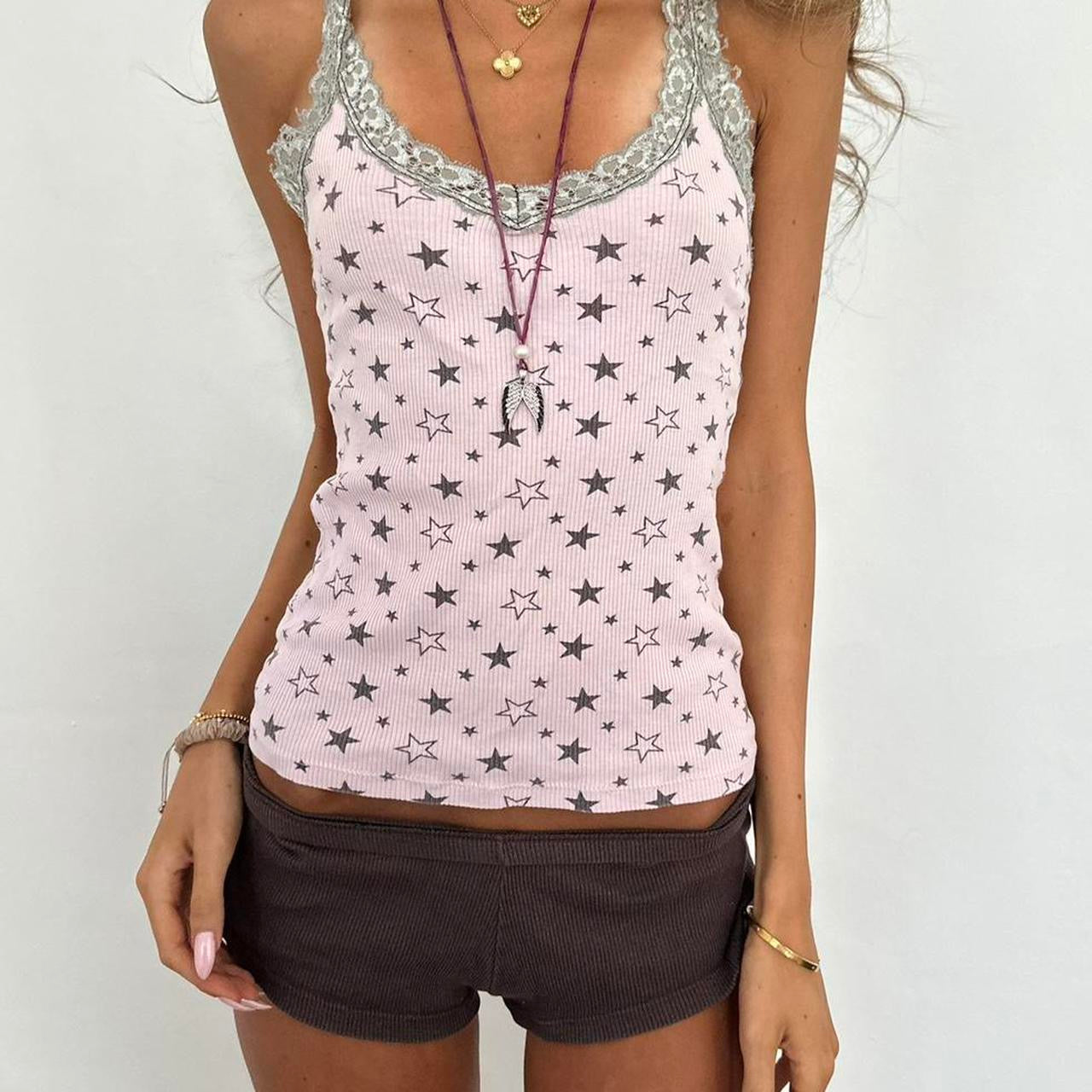 Vintage 2000’s cami and shorts two piece set