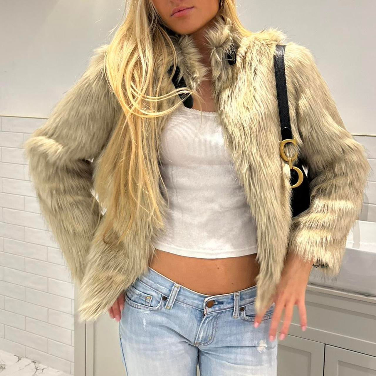 Vintage 2000’s faux fur jacket