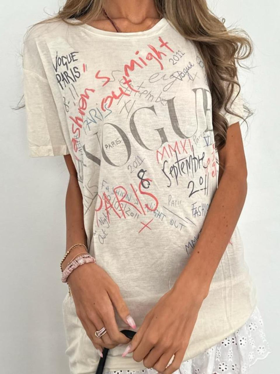 Vintage 00’s Vogue graphic top