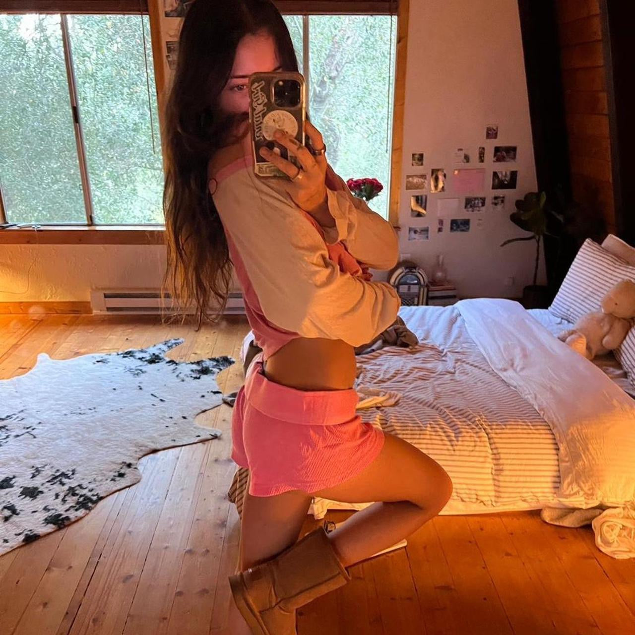 Vintage 2000s Yee-Harr!! pink long sleeve top