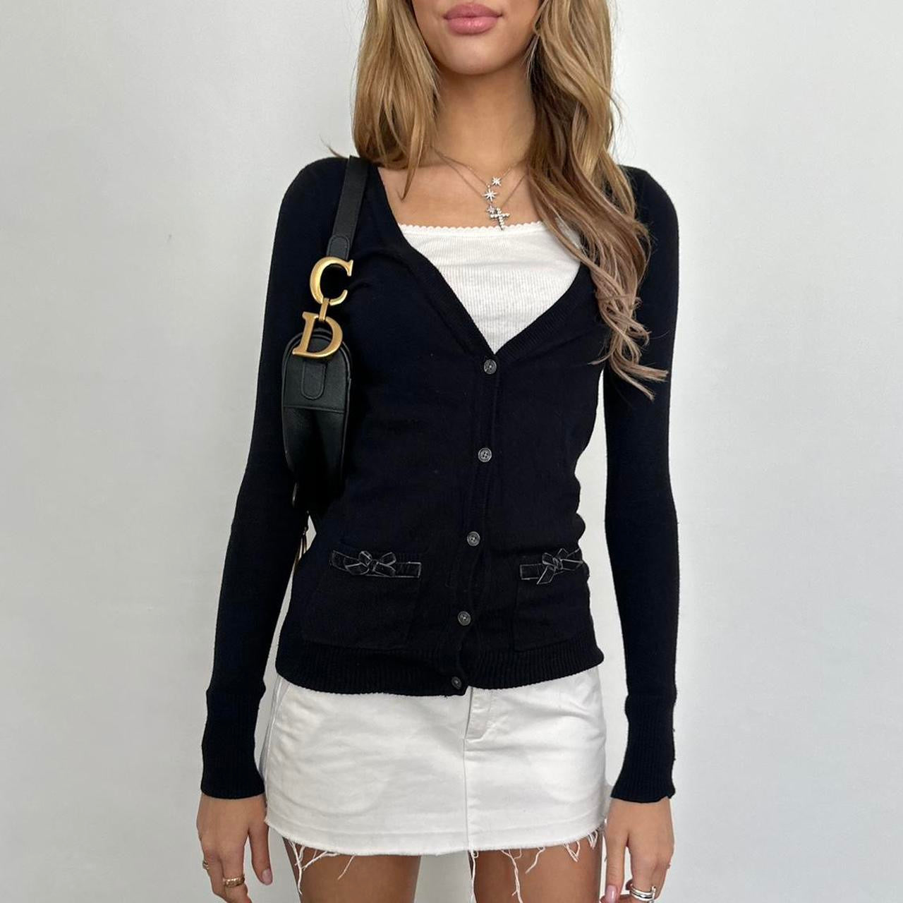 Vintage Abercrombie and Fitch navy cardigan