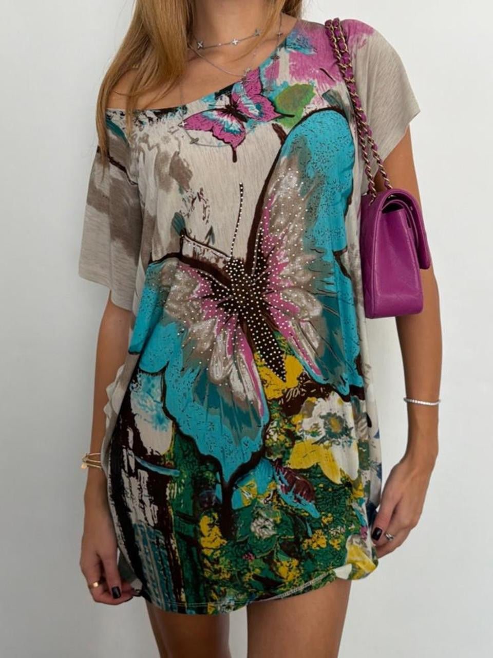 Vintage 00’s butterfly mini dress