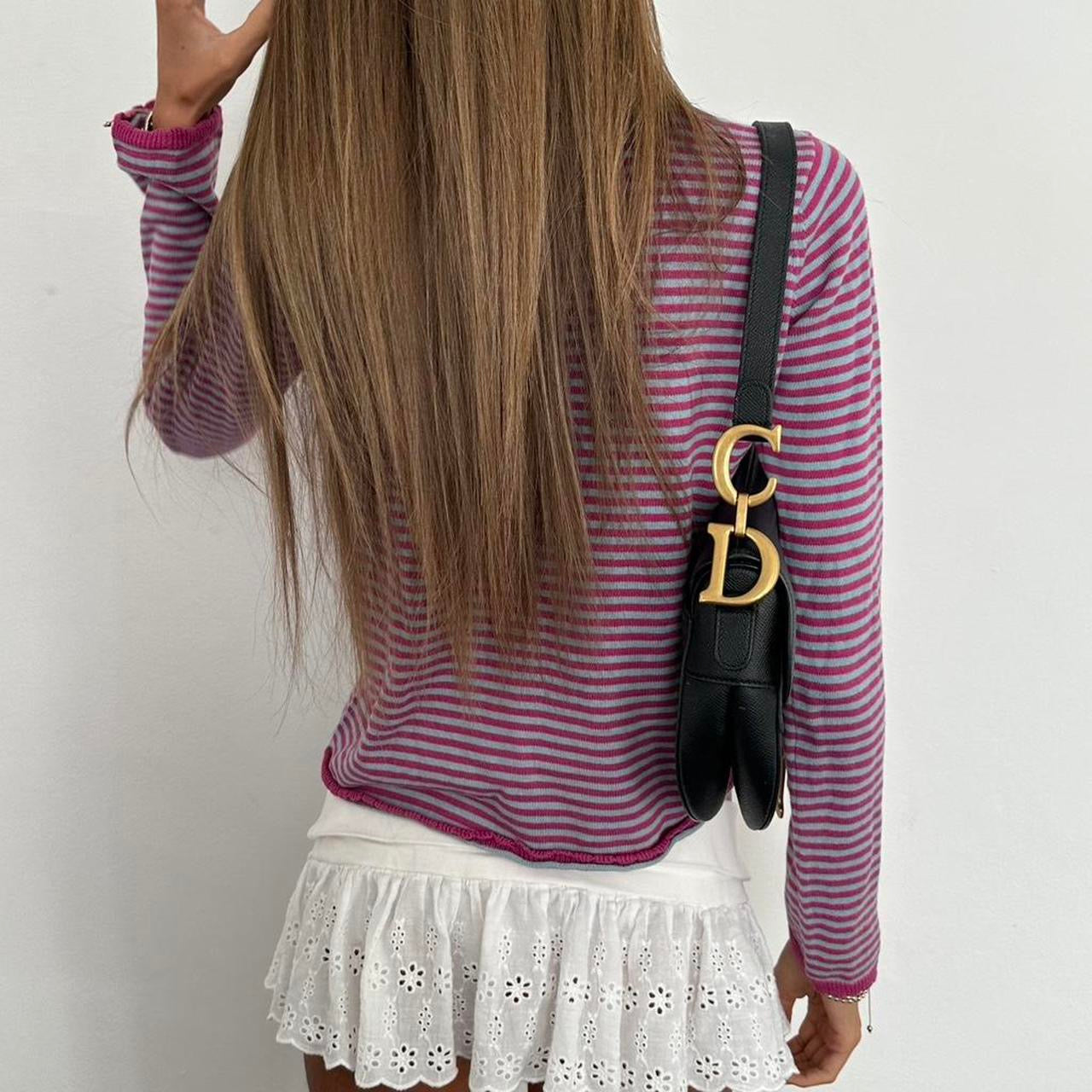 Vintage 2000’s stripe henley top