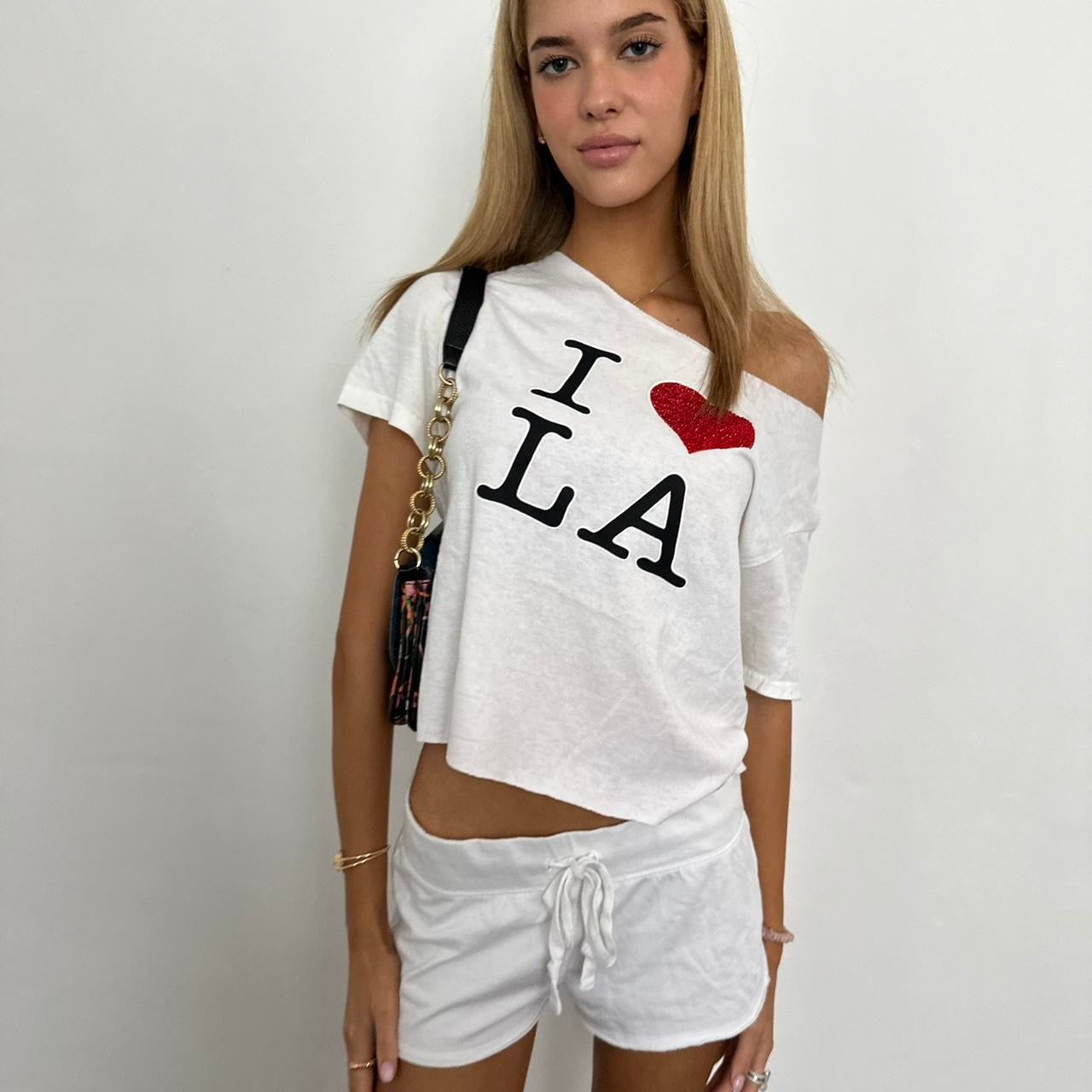 Vintage 90’s I love LA off shoulder top