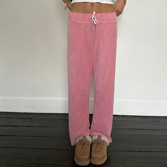 Vintage 2000’s Victorias Secret pink velvet  sweatpants