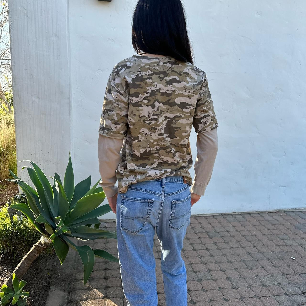 Vintage 90’s Carhartt long sleeves camouflage top