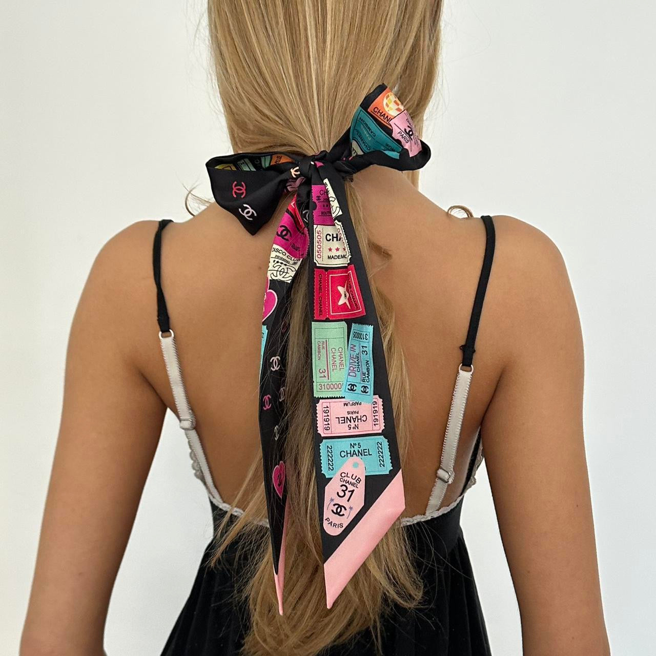 Vintage Chanel silk scarf