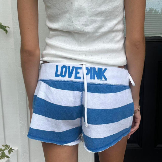Vintage Victoria’s Secret 2000’s white & blue shorts