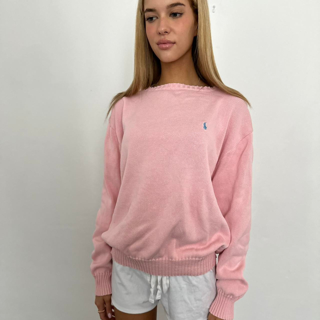 Vintage 90’s Ralph Lauren pink sweater 🪽