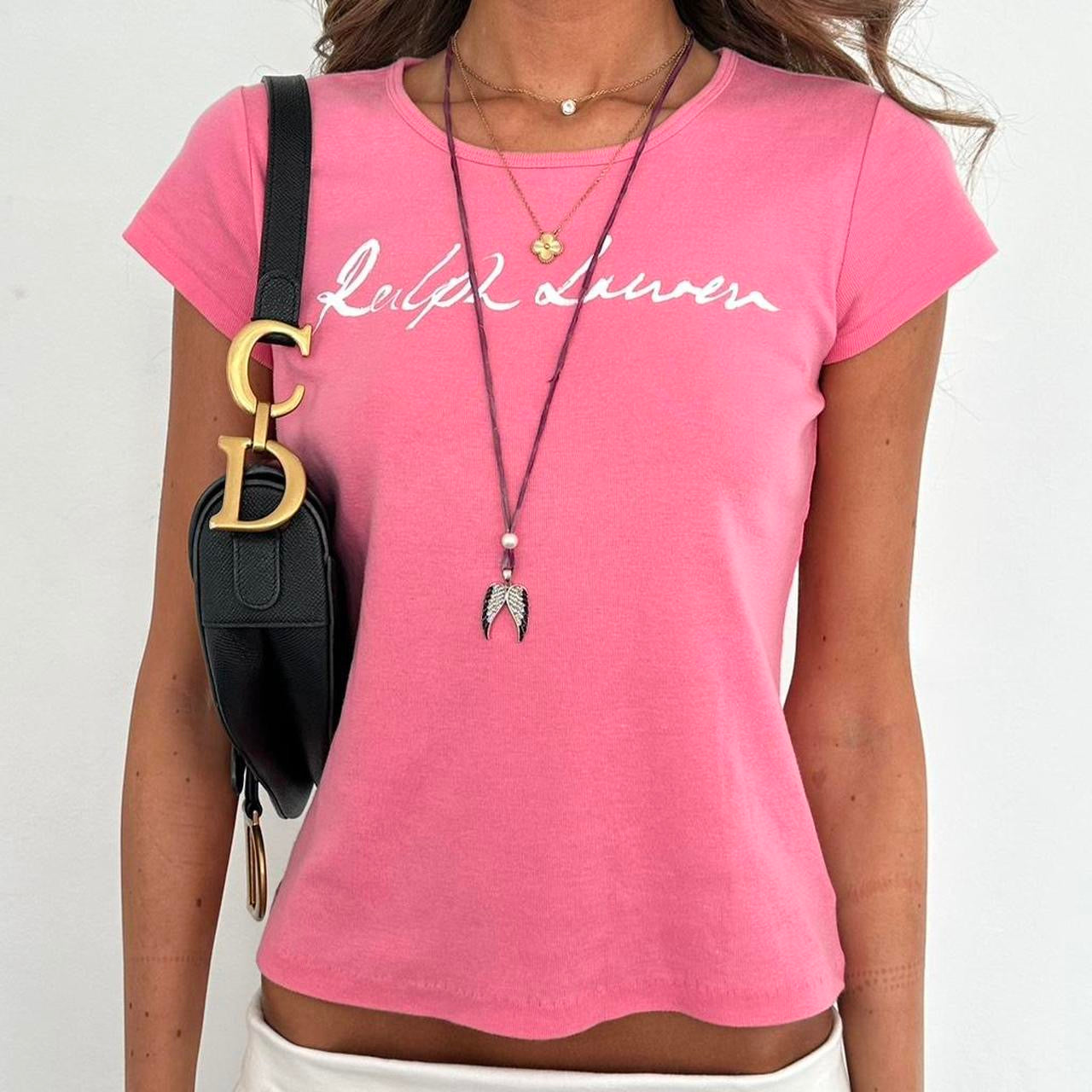 Vintage Ralph Lauren pink baby tee