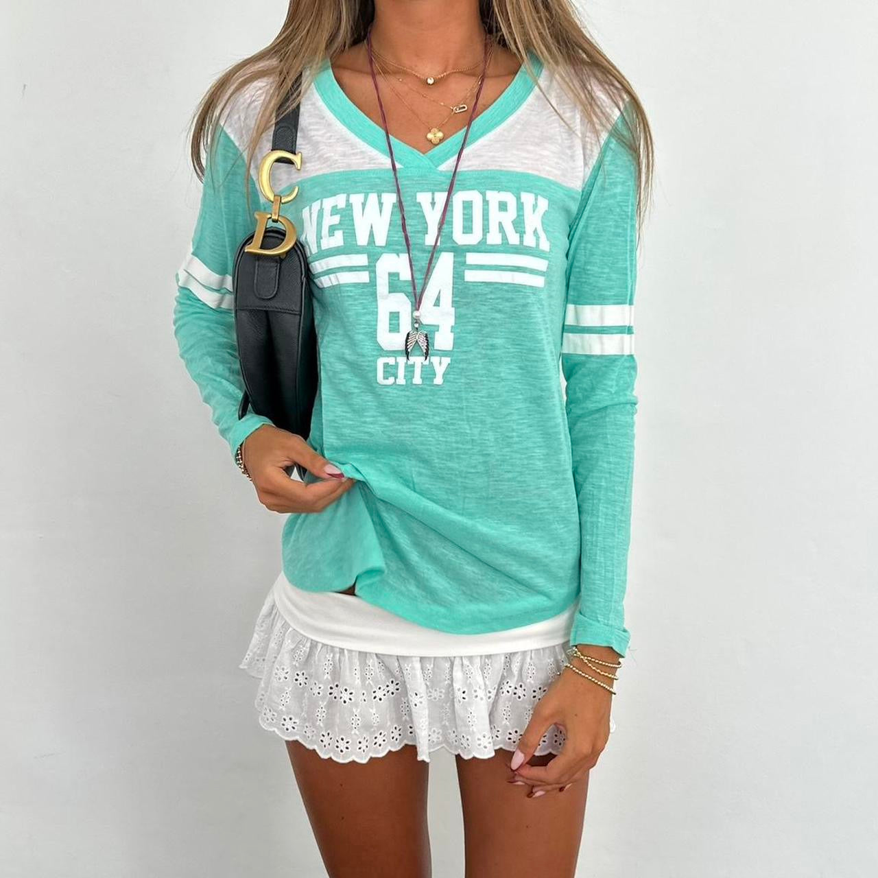 Vintage New York off shoulder top