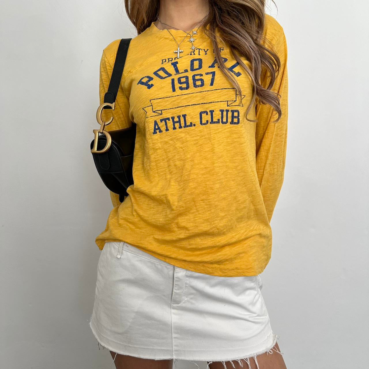 Vintage 90’s Ralph Lauren yellow long sleeve top